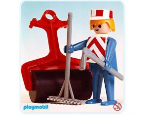 Playmobil - 3314v1 - Construction Worker - Detail Playmobil - 3314v1 - Construction Worker