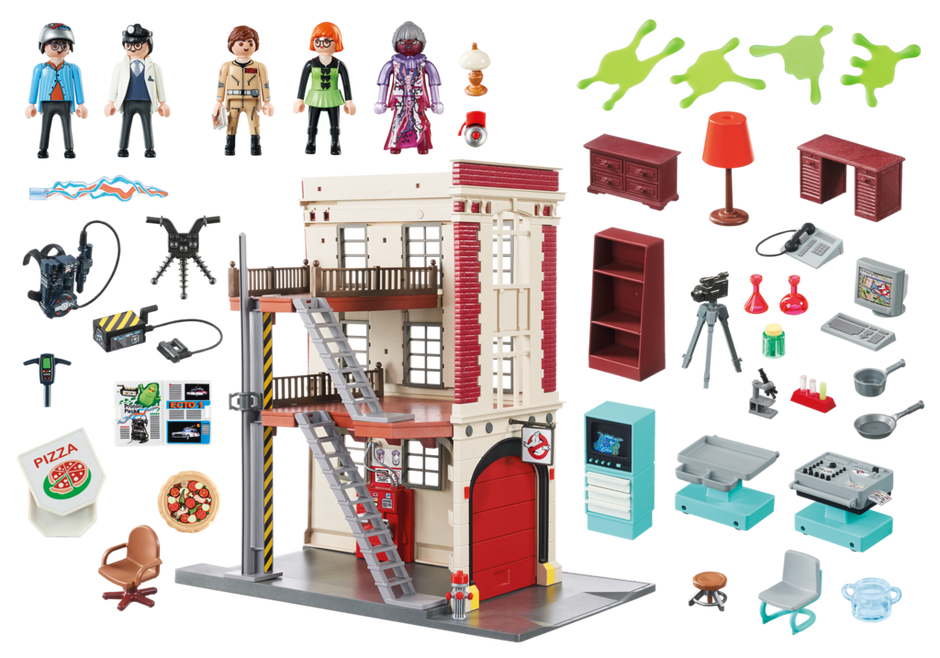 Playmobil 9219 - Ghostbusters™ Firehouse - Back