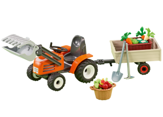 Playmobil - 6537 - Tractor pequeño con pala y remolque