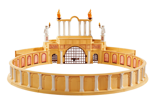 Playmobil,CURVED WALL,ROMAN COLLOSSEUM/ARENA,SETS 4270,5837,6548,Lot # 802 