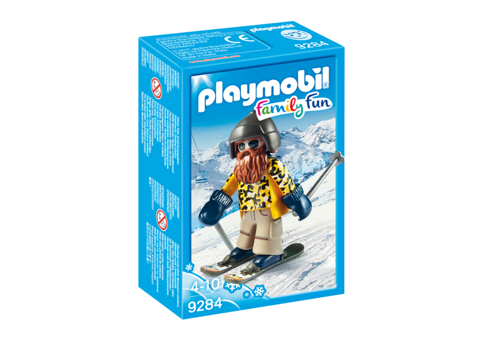Playmobil 9284 - Skiers with POLES - Box