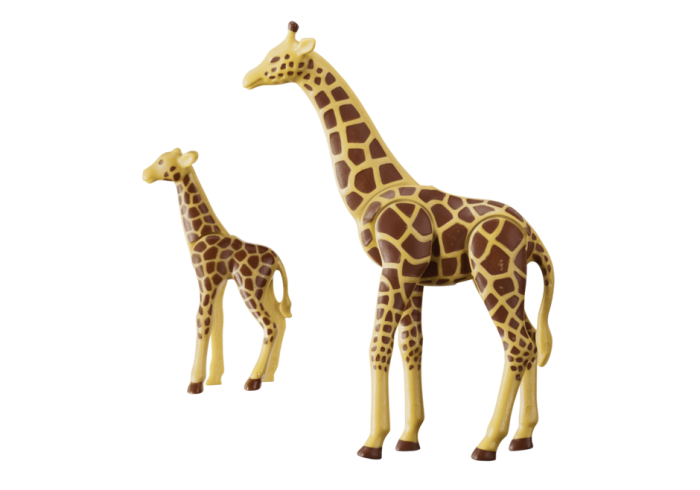 PLAYMOBIL 6640 CITY Life Zoo 15cm Giraffe with 8cm Calf Animal 2pc Toy