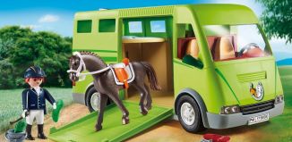 Playmobil - 6928 - Furgón para transporte de caballos