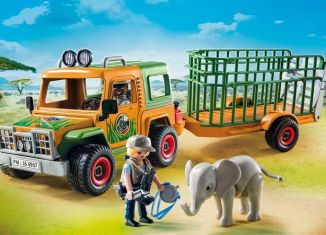 Playmobil - 6937 - Ranger's Truck with Elephant
