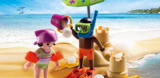 Playmobil - 9085 - Enfants et châteaux de sable