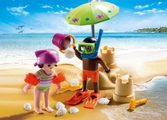 Playmobil - 9085 - Enfants et châteaux de sable - Detail Playmobil - 9085 - Enfants et châteaux de sable