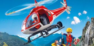 Playmobil - 9127 - Secouristes des montagnes avec hélicoptère