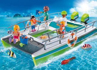 Playmobil - 9233 - Barco con fondo de vidrio y motor bajo el agua