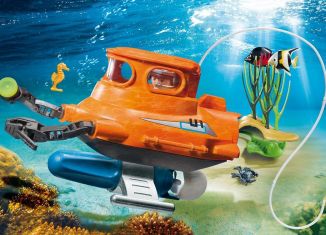 Playmobil - 9234 - Submarine with underwater motor - Detail Playmobil - 9234 - Submarine with underwater motor