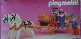 Playmobil - 5600-ant - Calèche & lady avec chauffeur et portier
