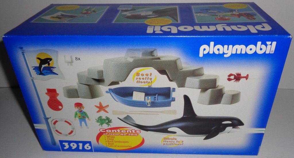 Playmobil 3916-usa - Orca Training Set - Back