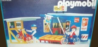 Playmobil - 13418-aur - Kiosk and Bicycle Rack