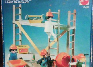 Playmobil - 13492-xat - construction workers with scaffold