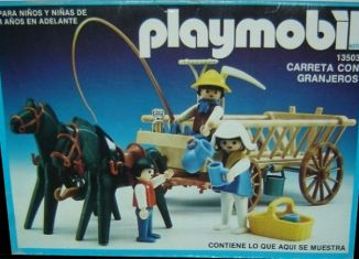 Playmobil - 13503-aur - Cart with farmers