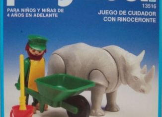 Playmobil - 13516-aur - Rhino / feeder