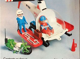 Playmobil - 1765v1-pla - Police Helicopter & Motor Bike
