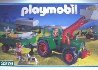 Playmobil - 3276-ger - Traktor With Wagons