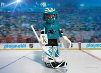 Playmobil - 9197-usa - NHL® San Jose Sharks®-Goalie