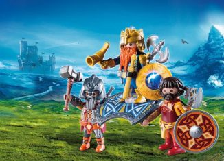 Playmobil - 9344 - Dwarf King with Guards