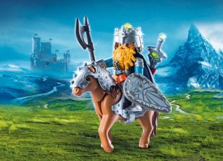 Playmobil - 9345 - Enano guerrero con pony