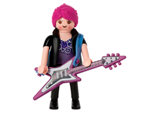 Playmobil - 30798333-fra - Guitariste électrique (féminin)