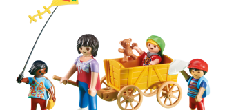 Playmobil - 6439 - Mother with Children and Wagon