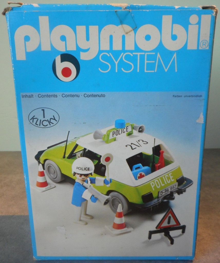 Playmobil 3215v1 - Police Officer And Car - Back
