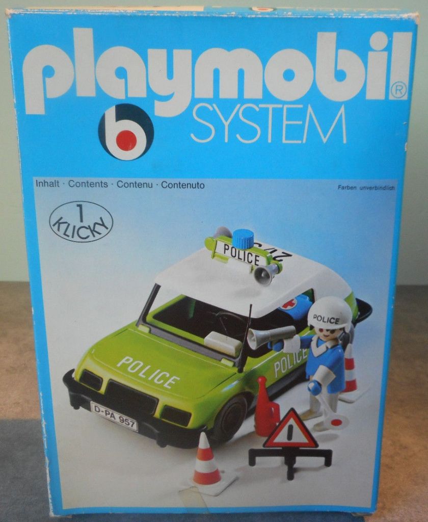 Playmobil 3215v1 - Police Officer And Car - Box