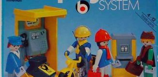 Playmobil - 3231v4 - Cabine téléphonique et les facteurs