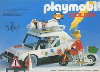 Playmobil - 3680-lyr - Traveller by car and biker