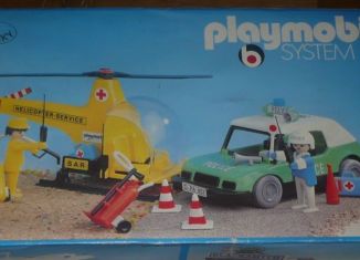 Playmobil - 3158s1v1 - Helipcoter service + Police car