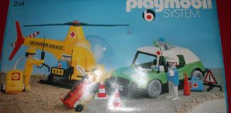Playmobil - 3158s1v3 - Hélicoptère d'assistance + voiture de police