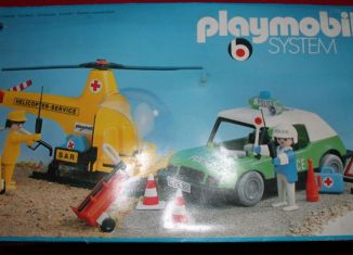 Playmobil - 3158s1v3 - Helicopter Service + Police car