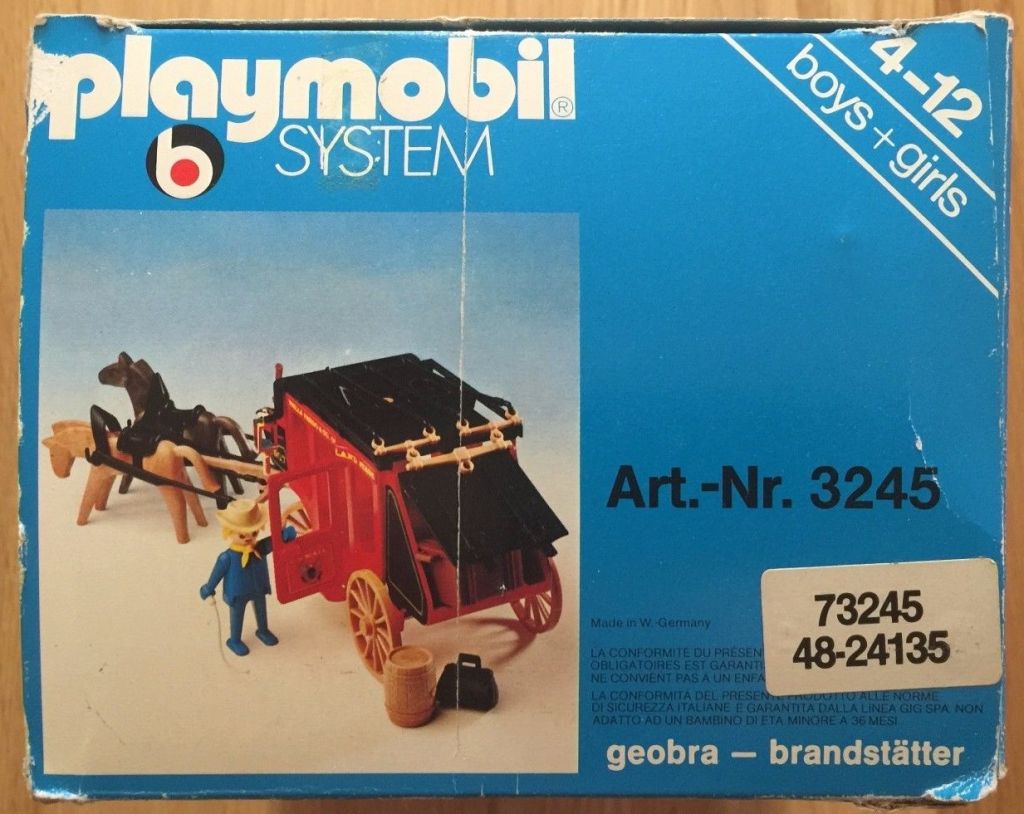 Playmobil 3245v1 - Red stagecoach - Back