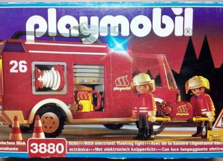 Playmobil - 3880s2 - Firemen / Pump truck