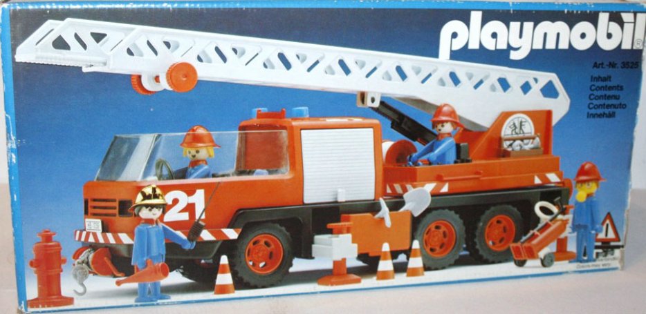 Playmobil 3525v1 - Firemen truck - Box