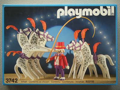 Playmobil 3742 - Circus Horses With Ringmaster - Box