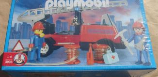 Playmobil - 3936v2-ant - Camion de pompiers