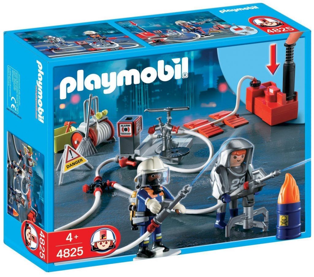 Playmobil 4825 - Firefighters with Water Pump - Box
