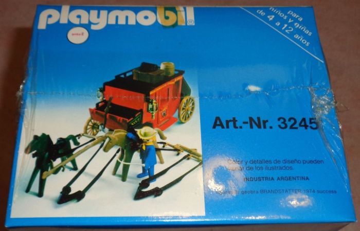 Playmobil Diligence Mains Fixes 3245 B - 1984 - Thème Western, Allemagne
