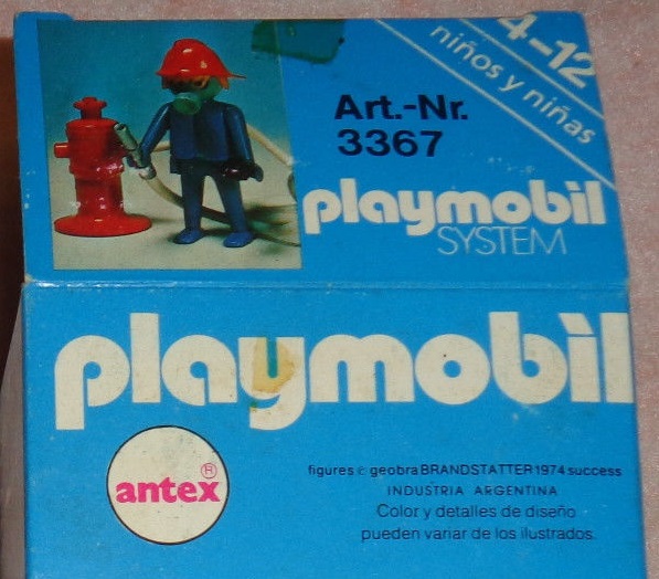 Playmobil 3367-ant - Fireman / fire hydrant - Box