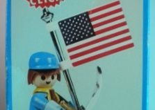 Playmobil - 3354v2-fam - Soldat US & drapeau