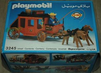 Playmobil - 3245v2-lyr - Diligence rouge