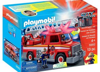 Playmobil - 5682v2-usa - Camion de Pompiers avec Echelle