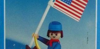 Playmobil - 1025s1-lyr - US rider with flag