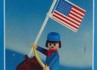 Playmobil - 1025s1-lyr - US rider with flag