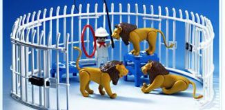 Playmobil - 3517s1v2 - Lions, Cage and Trainer