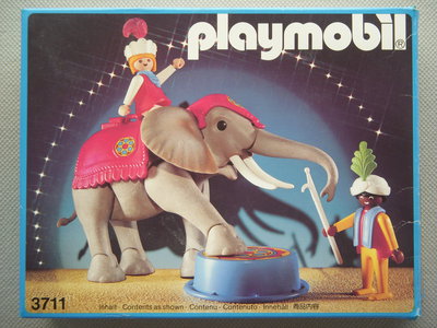 Playmobil 3711v1 - Elephant With Rider And Handler - Box