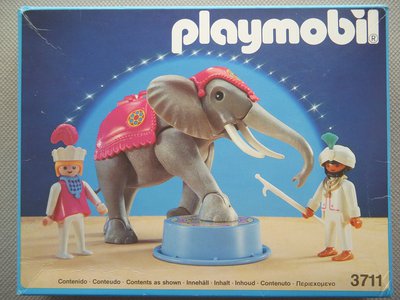 Playmobil 3711v2 - Elephant With Rider And Handler - Box