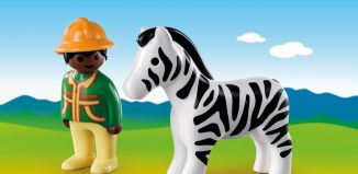 Playmobil - 9257 - Ranger with Zebra